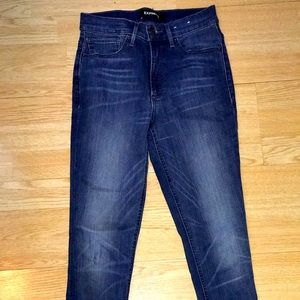 Tall dark wash skinny jeans